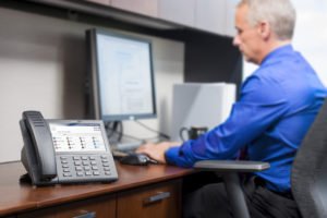 Mitel customer working remotely